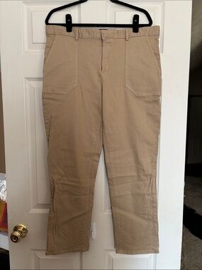 Banana Republic Tan Straight-Leg Chinos